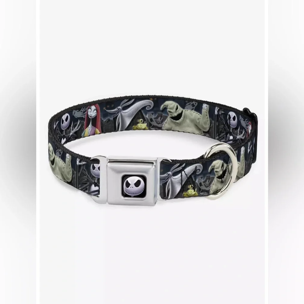 Disney Nightmare Before Christmas Seatbelt Buckle Dog Collar I54
